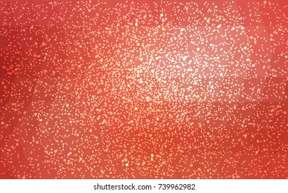 Light Red vector christmas postcard low polygon background. Illustration consisting of triangles. Abstract triangular polygonal origami or crystal design of New Year celebration.