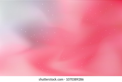 Light Red vector cover with astronomical stars. Shining colored illustration with bright astronomical stars. Pattern for futuristic ad, booklets.