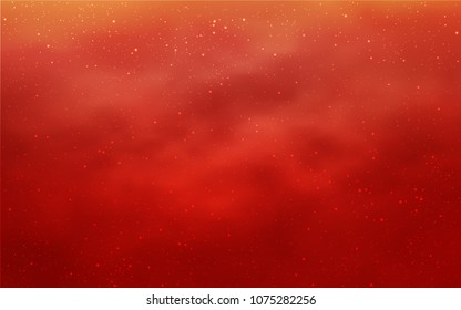 Light Red vector cover with astronomical stars. Shining colored illustration with bright astronomical stars. Template for cosmic backgrounds.