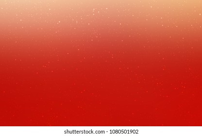Light Red vector cover with astronomical stars. Glitter abstract illustration with colorful cosmic stars. Template for cosmic backgrounds.