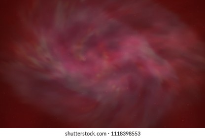 Light Red vector cover with astronomical stars. Blurred decorative design in simple style with galaxy stars. Best design for your ad, poster, banner.