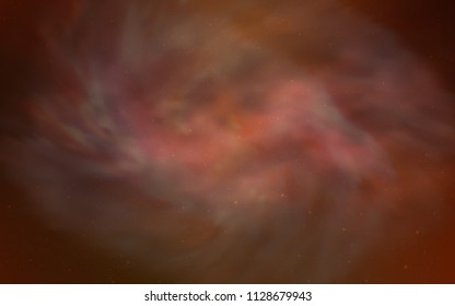 Light Red vector cover with astronomical stars. Blurred decorative design in simple style with galaxy stars. Pattern for astronomy websites.