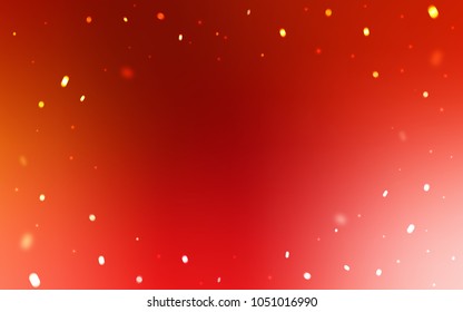 Light Red vector cover with beautiful snowflakes. Shining colored illustration with snow in christmas style. The pattern can be used for new year leaflets.