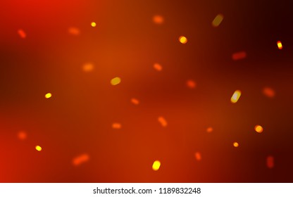 Light Red vector cover with beautiful snowflakes. Glitter abstract illustration with crystals of ice. New year design for your ad, poster, banner.