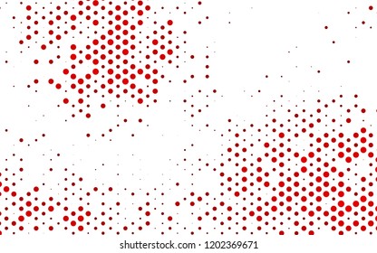 Light Red vector cover with circles. Illustration with set of shining colorful abstract circles. Template for your brand book.