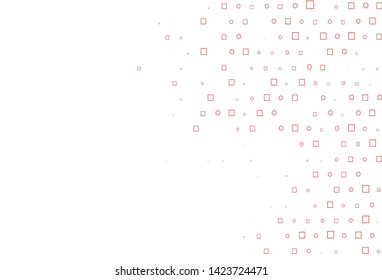 Light Red vector cover with circles, cubes. Abstract illustration with colorful circles, rectangles. Completely new template for your brand book.