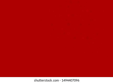 Light Red vector cover with circles, cubes. Illustration with set of shining colorful abstract circles, cubes. Pattern for beautiful websites.