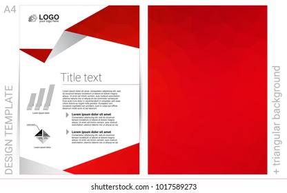 Light Red vector  cover for Envelopes. Web interface on abstract background with colorful gradient. Completely new template for your brand book.