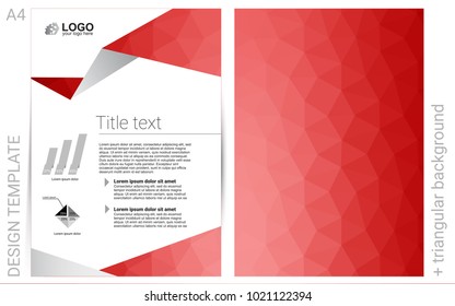 Light Red vector  cover for Envelopes. Modern abstract design concept with colorful gradient. Pattern for ads, leaflets, labels of your business.