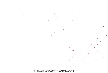 Light Red vector cover with financial symbols. Modern abstract illustration with symbols of digital money. Template can be used as a background for ads of markets, loans.
