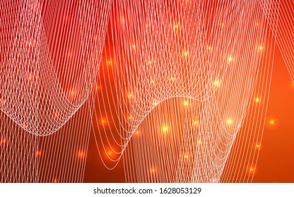 Light Red vector cover with happy holiday ribbons. Beautiful colored illustration with ribbon in celebration style. The pattern can be used for carnival, festival leaflets.