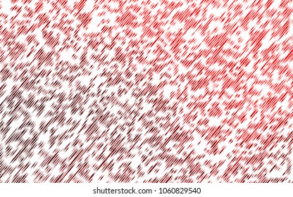 Light Red vector cover with long lines. Modern geometrical abstract illustration with staves. Smart design for your business advert.