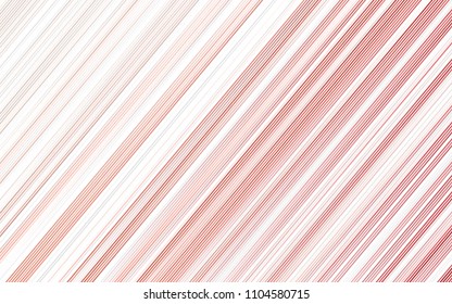 Light Red vector cover with long lines. Lines on blurred abstract background with gradient. The template can be used as a background.