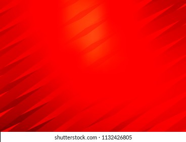 Light Red vector cover with long lines. Blurred decorative design in simple style with lines. Smart design for your business advert.