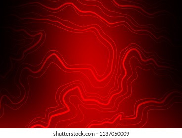 Light Red vector cover with long lines. Shining colored illustration with narrow lines. The pattern can be used for websites.