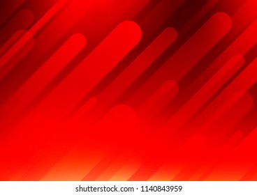 Light Red vector cover with long lines. Modern geometrical abstract illustration with staves. Smart design for your business advert.