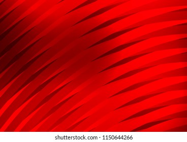 Light Red vector cover with long lines. Blurred decorative design in simple style with lines. The pattern can be used for websites.