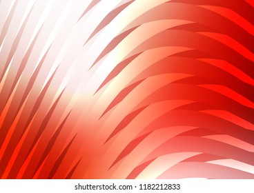 Light Red vector cover with long lines. Shining colored illustration with narrow lines. The pattern can be used as ads, poster, banner for commercial.