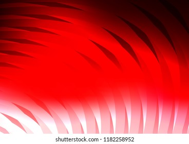 Light Red vector cover with long lines. Glitter abstract illustration with colored sticks. The template can be used as a background.