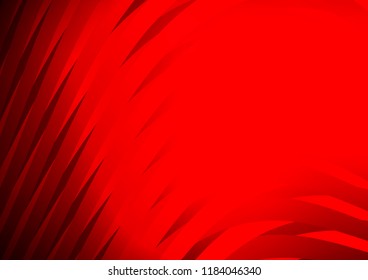 Light Red vector cover with long lines. Shining colored illustration with narrow lines. The pattern can be used for websites.