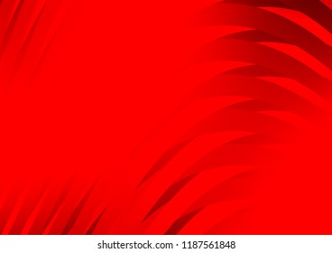 Light Red vector cover with long lines. Modern geometrical abstract illustration with staves. Smart design for your business advert.