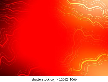 Light Red vector cover with long lines. Glitter abstract illustration with colored sticks. The template can be used as a background.