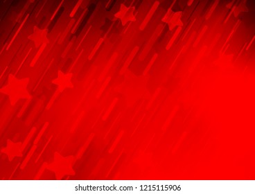 Light Red vector cover with long lines. Lines on blurred abstract background with gradient. The pattern can be used for busines ad, booklets, leaflets