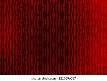 Light Red vector cover with long lines. Glitter abstract illustration with colored sticks. Best design for your ad, poster, banner.