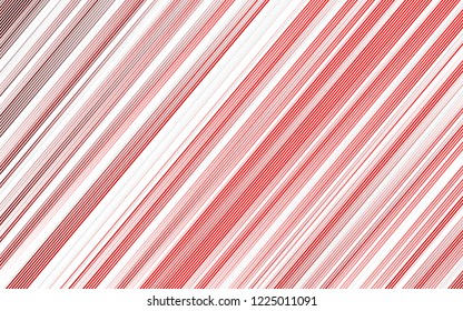 Light Red vector cover with long lines. Decorative shining illustration with lines on abstract template. Best design for your ad, poster, banner.