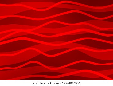 Light Red vector cover with long lines. Glitter abstract illustration with colored sticks. Smart design for your business advert.