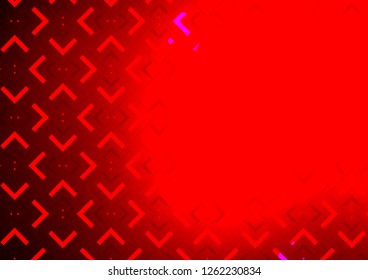 Light Red vector cover with long lines. Lines on blurred abstract background with gradient. Best design for your ad, poster, banner.