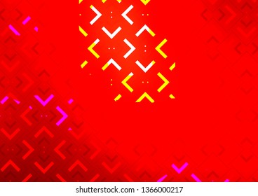 Light Red vector cover with long lines. Shining colored illustration with narrow lines. The template can be used as a background.