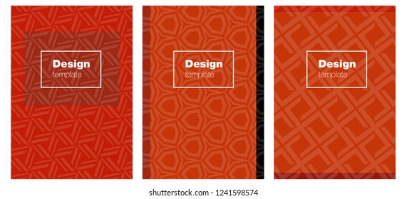 Light Red vector cover for notebooks. Web interface on abstract background with colorful gradient. Pattern for leaflets, booklets.