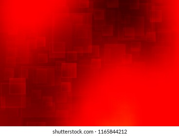 Light Red vector cover in polygonal style. Illustration with set of colorful rectangles. Pattern for commercials.