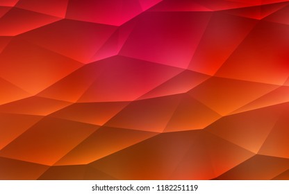 Light Red vector cover in polygonal style. Beautiful illustration with triangles in nature style. Best design for your ad, poster, banner.