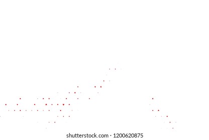 Light Red vector cover in polygonal style. Abstract gradient illustration with triangles. Modern template for your landing page.