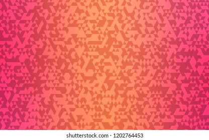 Light Red vector cover in polygonal style. Beautiful illustration with triangles in nature style. Pattern can be used for websites.