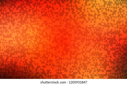 Light Red vector cover in polygonal style. Glitter abstract illustration with triangular shapes. Pattern can be used for websites.