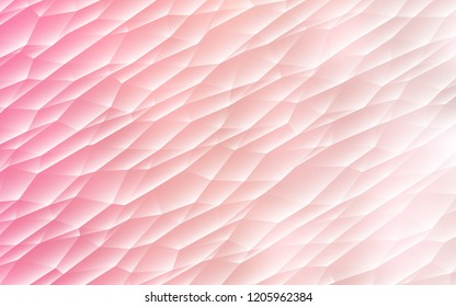 Light Red vector cover in polygonal style. Modern abstract illustration with colorful triangles. Best design for your ad, poster, banner.