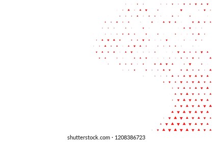 Light Red vector cover in polygonal style. Beautiful illustration with triangles in nature style. Pattern for commercials.