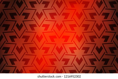 Light Red vector cover with polygonal style. Modern abstract illustration with colorful triangles. Modern template for landing page.