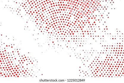 Light Red vector cover in polygonal style. Decorative design in abstract style with triangles. Modern template for your landing page.