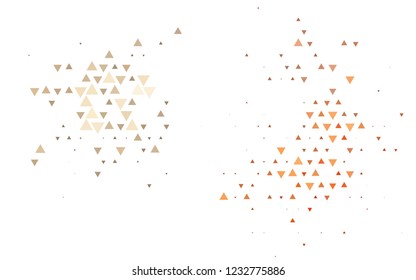 Light Red vector cover in polygonal style. Modern abstract illustration with colorful triangles. Pattern for commercials.