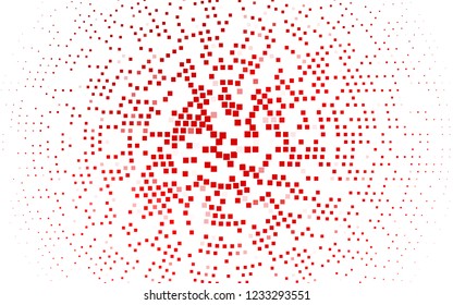Light Red vector cover in polygonal style. Modern abstract illustration with colorful rectangles. Pattern for commercials.