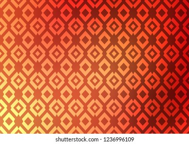 Light Red vector cover in polygonal style. Glitter abstract illustration with rectangular shapes. Best design for your ad, poster, banner.
