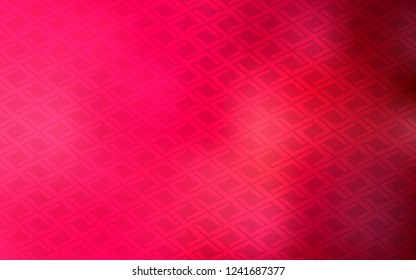 Light Red vector cover in polygonal style. Beautiful illustration with rectangles and squares. Smart design for your business advert.