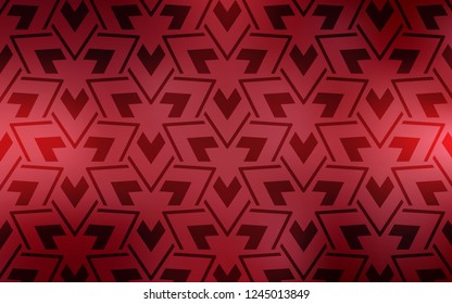 Light Red vector cover with polygonal style. Illustration with set of colorful triangles, lines. Pattern for websites.