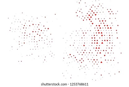 Light Red vector cover in polygonal style. Triangles on abstract background with colorful gradient. Pattern for busines ad, booklets, leaflets