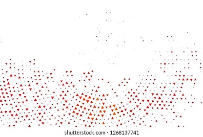 Light Red vector cover in polygonal style. Beautiful illustration with triangles in nature style. Pattern can be used for websites.