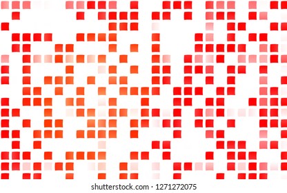Light Red vector cover in polygonal style. Modern abstract illustration with colorful rectangles. The template can be used as a background.